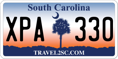 SC license plate XPA330
