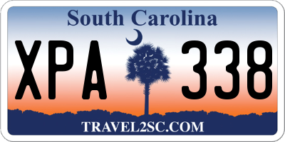 SC license plate XPA338