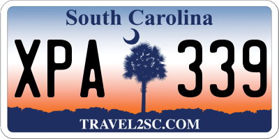 SC license plate XPA339