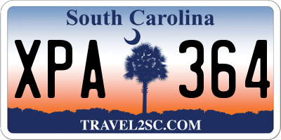SC license plate XPA364