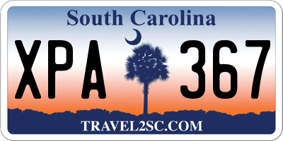 SC license plate XPA367
