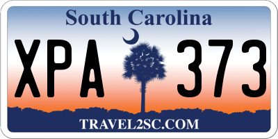 SC license plate XPA373