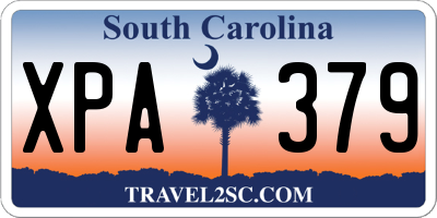 SC license plate XPA379