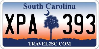 SC license plate XPA393