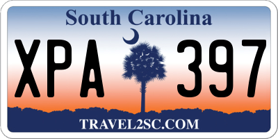 SC license plate XPA397