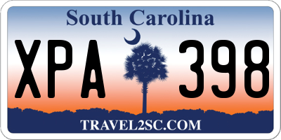 SC license plate XPA398