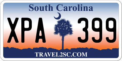 SC license plate XPA399