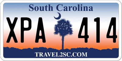 SC license plate XPA414