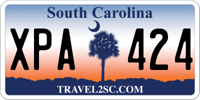 SC license plate XPA424