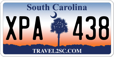 SC license plate XPA438