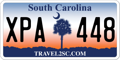 SC license plate XPA448