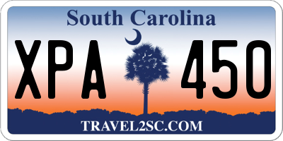 SC license plate XPA450