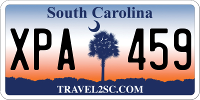 SC license plate XPA459