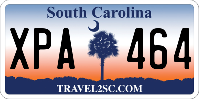 SC license plate XPA464