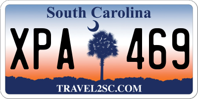 SC license plate XPA469