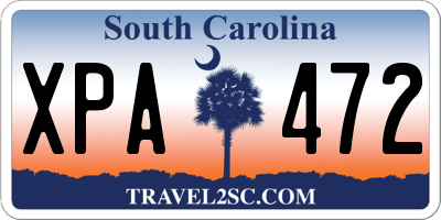 SC license plate XPA472