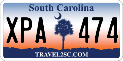 SC license plate XPA474