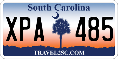 SC license plate XPA485