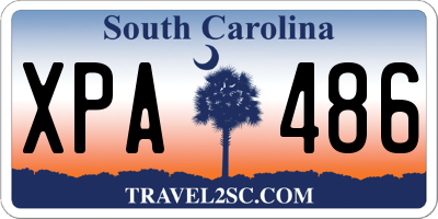 SC license plate XPA486