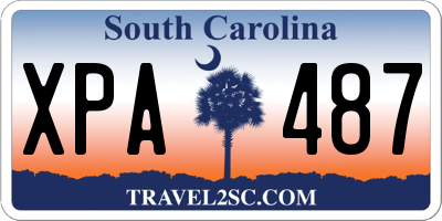 SC license plate XPA487