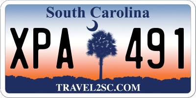 SC license plate XPA491