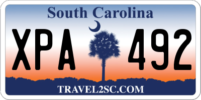 SC license plate XPA492