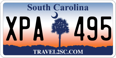 SC license plate XPA495