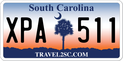 SC license plate XPA511