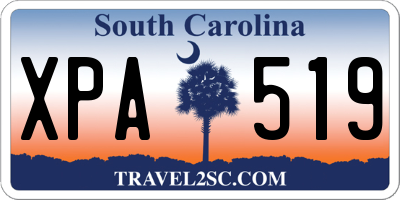SC license plate XPA519