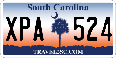 SC license plate XPA524
