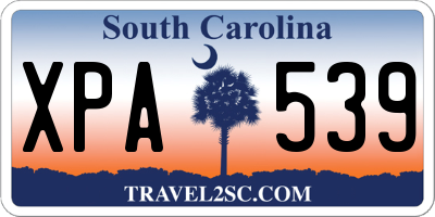 SC license plate XPA539