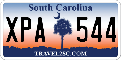 SC license plate XPA544