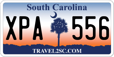 SC license plate XPA556
