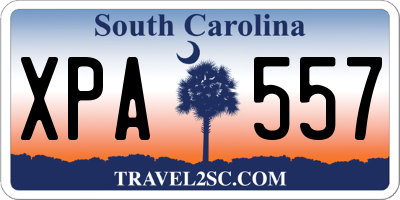 SC license plate XPA557