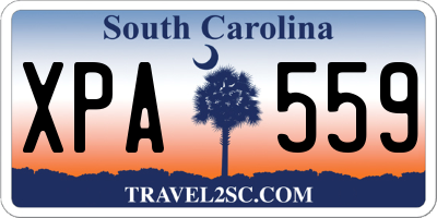 SC license plate XPA559