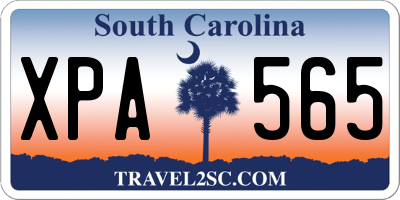 SC license plate XPA565
