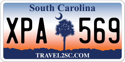 SC license plate XPA569