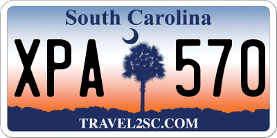 SC license plate XPA570