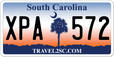 SC license plate XPA572