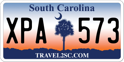 SC license plate XPA573