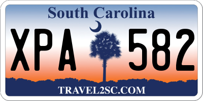 SC license plate XPA582