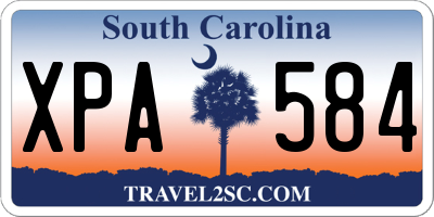 SC license plate XPA584