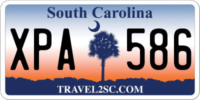 SC license plate XPA586
