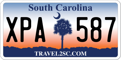 SC license plate XPA587