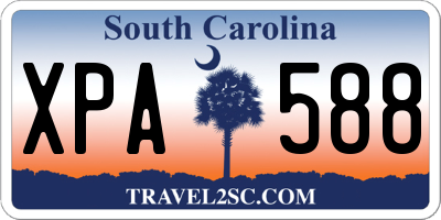 SC license plate XPA588