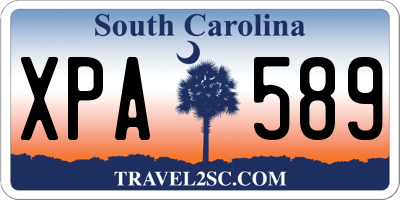 SC license plate XPA589