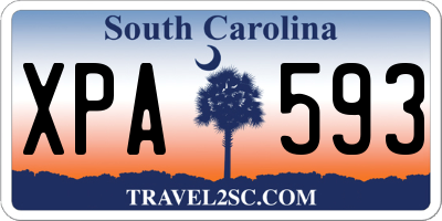 SC license plate XPA593