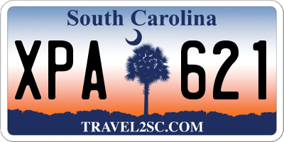 SC license plate XPA621