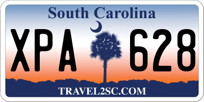 SC license plate XPA628