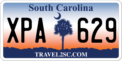 SC license plate XPA629
